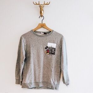 Uniqlo x Disney Kid's Gray Mickey Mouse New York Sweater Size 10
